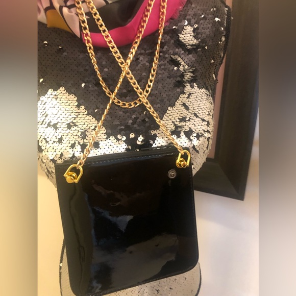 D & G Black Patent Redesigned/Restyled Crossbody Authentic Beauty case revamp - Picture 6 of 12